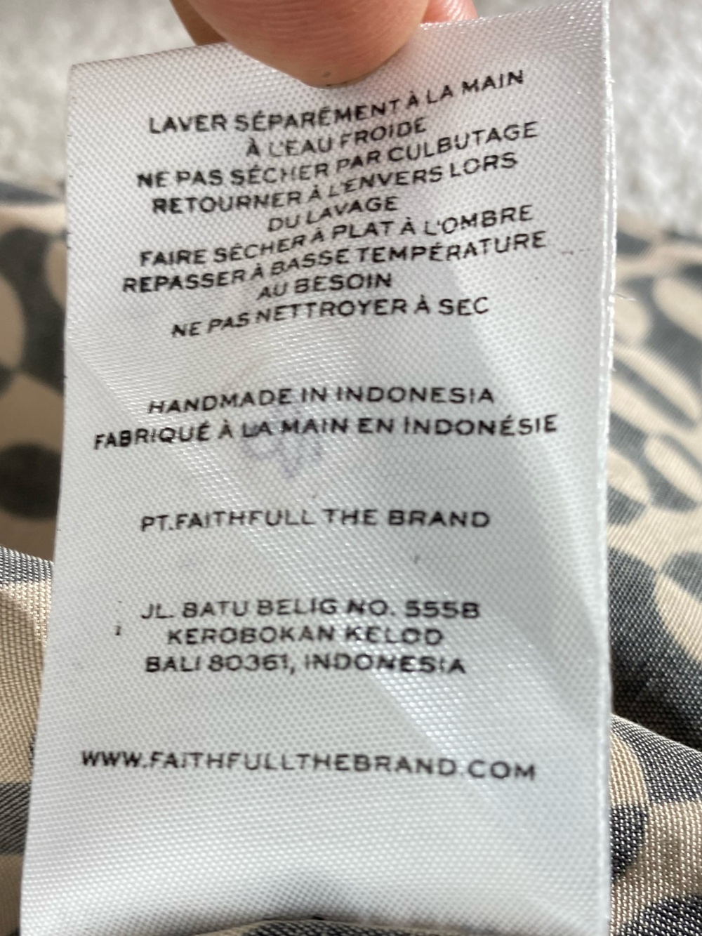 Faithfull the Brand Black & Beige Geometric Short Sleeve Button Down - Picture 5 of 15